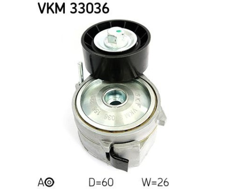 Tensioner Pulley, v-ribbed belt VKM 33036 SKF
