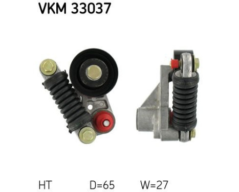 Tensioner Pulley, v-ribbed belt VKM 33037 SKF