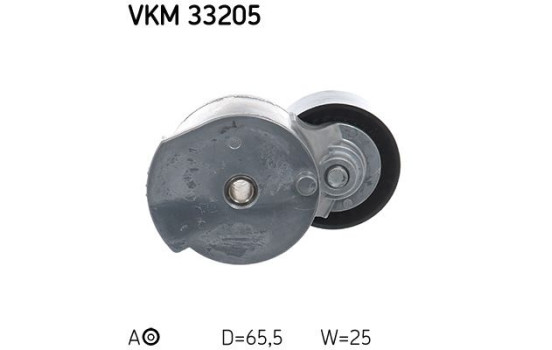 Tensioner Pulley, v-ribbed belt VKM 33205 SKF, Image 2