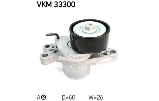 Tensioner Pulley, v-ribbed belt VKM 33300 SKF