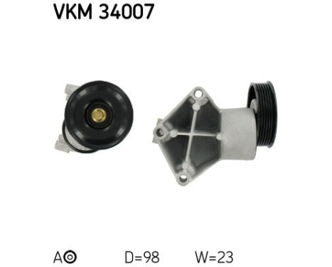 Tensioner Pulley, v-ribbed belt VKM 34007 SKF