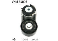Tensioner Pulley, v-ribbed belt VKM 34025 SKF