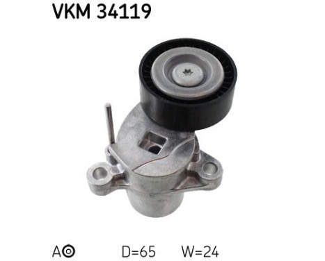 Tensioner Pulley, v-ribbed belt VKM 34119 SKF