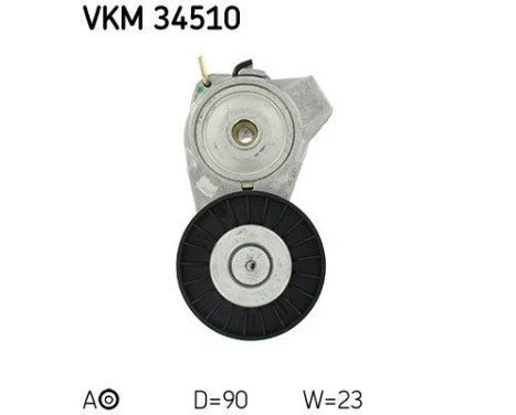 Tensioner Pulley, v-ribbed belt VKM 34510 SKF, Image 2