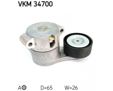 Tensioner Pulley, v-ribbed belt VKM 34700 SKF