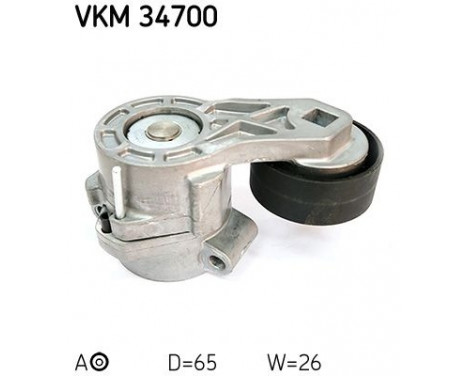 Tensioner Pulley, v-ribbed belt VKM 34700 SKF, Image 2