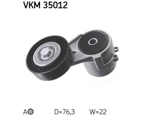 Tensioner Pulley, v-ribbed belt VKM 35012 SKF