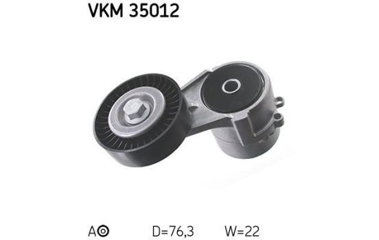 Tensioner Pulley, v-ribbed belt VKM 35012 SKF