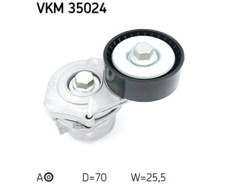 Tensioner Pulley, v-ribbed belt VKM 35024 SKF