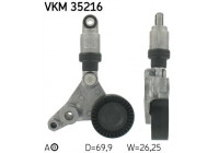 Tensioner Pulley, v-ribbed belt VKM 35216 SKF