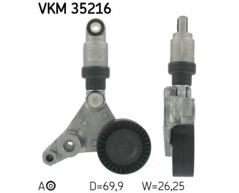 Tensioner Pulley, v-ribbed belt VKM 35216 SKF