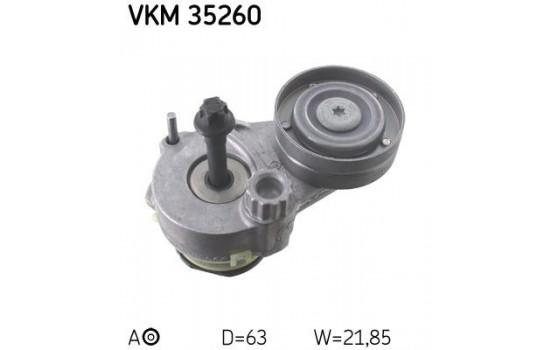 Tensioner Pulley, v-ribbed belt VKM 35260 SKF