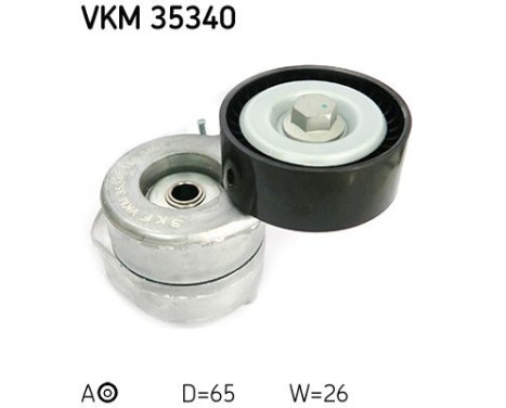 Tensioner Pulley, v-ribbed belt VKM 35340 SKF