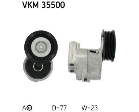 Tensioner Pulley, v-ribbed belt VKM 35500 SKF