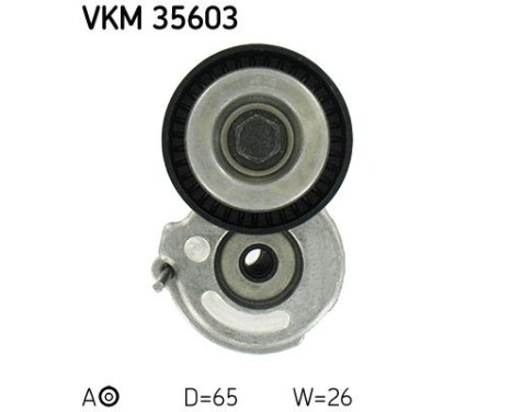 Tensioner Pulley, v-ribbed belt VKM 35603 SKF, Image 2