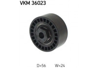 Tensioner Pulley, v-ribbed belt VKM 36023 SKF
