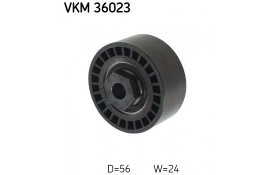 Tensioner Pulley, v-ribbed belt VKM 36023 SKF