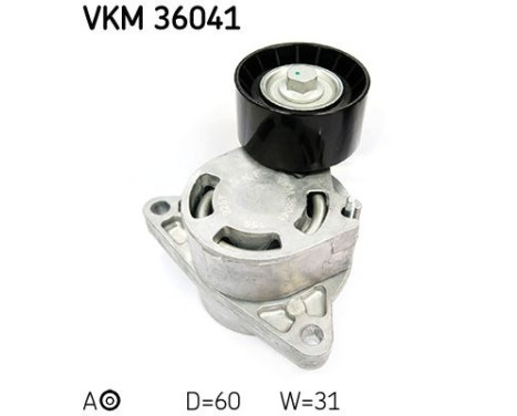 Tensioner Pulley, v-ribbed belt VKM 36041 SKF