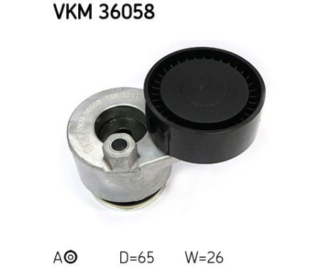 Tensioner Pulley, v-ribbed belt VKM 36058 SKF