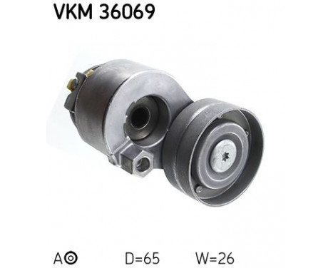 Tensioner Pulley, v-ribbed belt VKM 36069 SKF