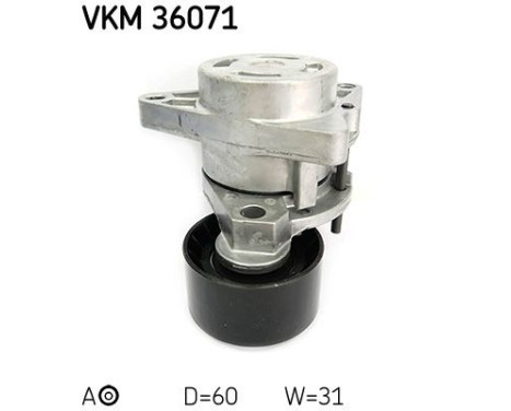 Tensioner Pulley, v-ribbed belt VKM 36071 SKF, Image 2
