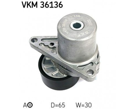 Tensioner Pulley, v-ribbed belt VKM 36136 SKF, Image 2