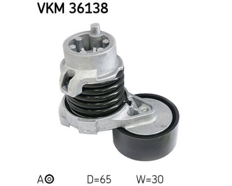 Tensioner Pulley, v-ribbed belt VKM 36138 SKF, Image 2