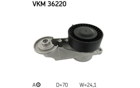 Tensioner Pulley, v-ribbed belt VKM 36220 SKF