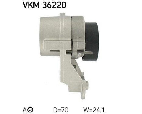 Tensioner Pulley, v-ribbed belt VKM 36220 SKF, Image 3