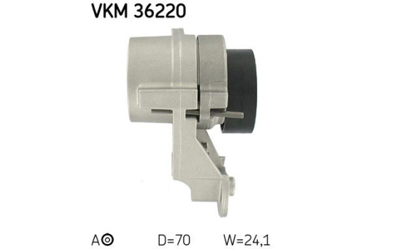 Tensioner Pulley, v-ribbed belt VKM 36220 SKF, Image 3