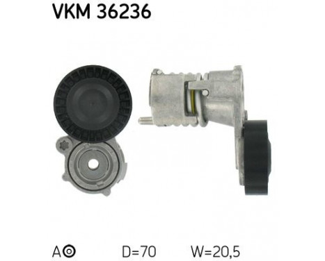 Tensioner Pulley, v-ribbed belt VKM 36236 SKF