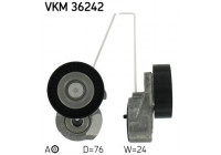 Tensioner Pulley, v-ribbed belt VKM 36242 SKF