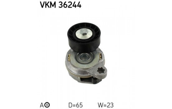 Tensioner Pulley, v-ribbed belt VKM 36244 SKF