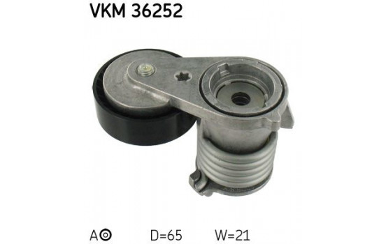 Tensioner Pulley, v-ribbed belt VKM 36252 SKF