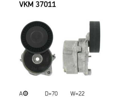 Tensioner Pulley, v-ribbed belt VKM 37011 SKF