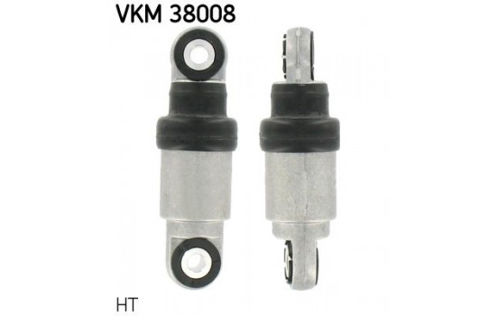 Tensioner Pulley, v-ribbed belt VKM 38008 SKF