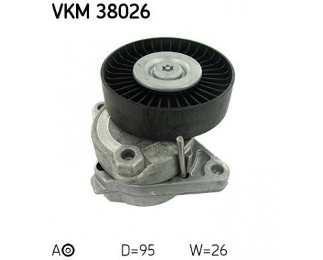 Tensioner Pulley, v-ribbed belt VKM 38026 SKF