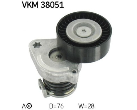 Tensioner Pulley, v-ribbed belt VKM 38051 SKF