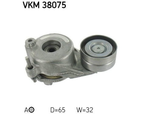 Tensioner Pulley, v-ribbed belt VKM 38075 SKF