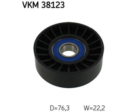 Tensioner Pulley, v-ribbed belt VKM 38123 SKF