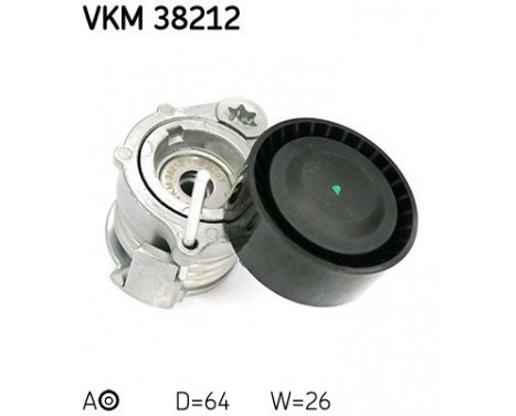 Tensioner Pulley, v-ribbed belt VKM 38212 SKF