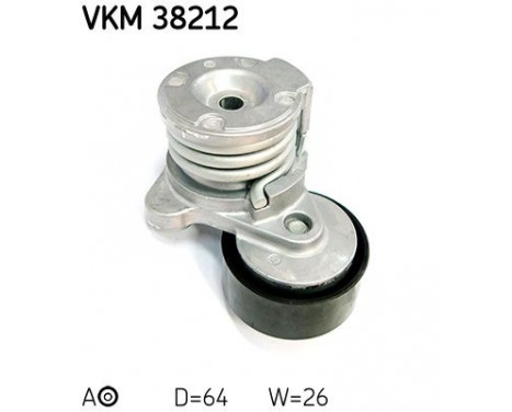 Tensioner Pulley, v-ribbed belt VKM 38212 SKF, Image 2