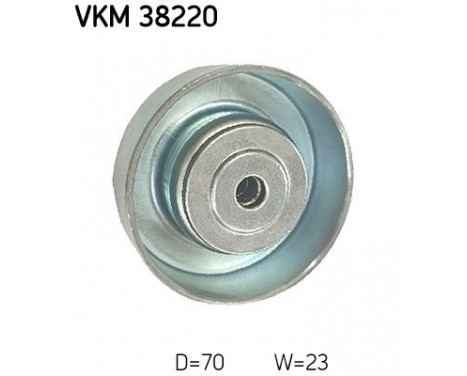 Tensioner Pulley, v-ribbed belt VKM 38220 SKF, Image 2