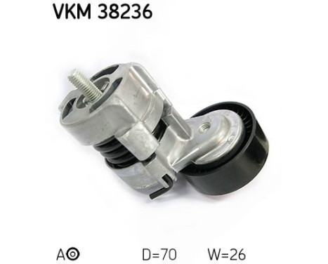 Tensioner Pulley, v-ribbed belt VKM 38236 SKF, Image 2