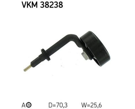 Tensioner Pulley, v-ribbed belt VKM 38238 SKF, Image 3