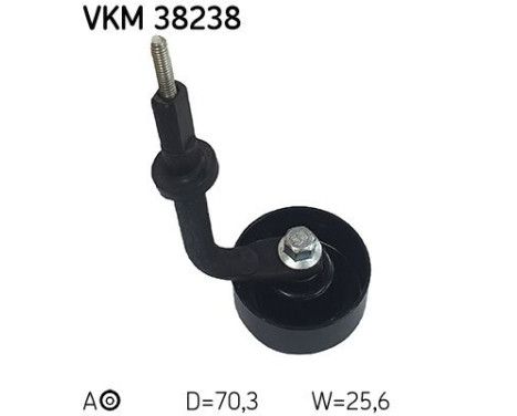 Tensioner Pulley, v-ribbed belt VKM 38238 SKF, Image 4