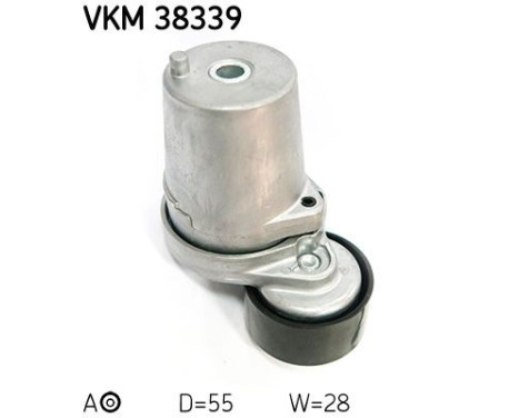 Tensioner Pulley, v-ribbed belt VKM 38339 SKF, Image 2