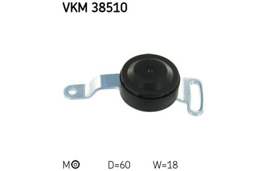 Tensioner Pulley, v-ribbed belt VKM 38510 SKF