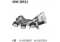 Tensioner Pulley, v-ribbed belt VKM 38511 SKF