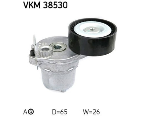 Tensioner Pulley, v-ribbed belt VKM 38530 SKF